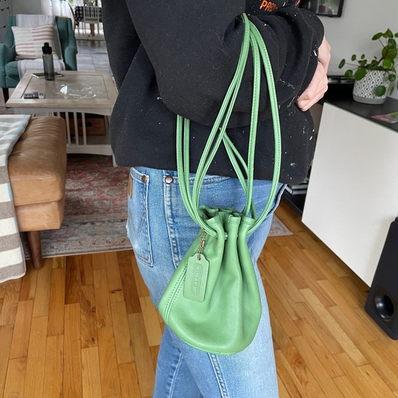 Coach Handbags - Coach Green Mini Bag 4144 Littleton